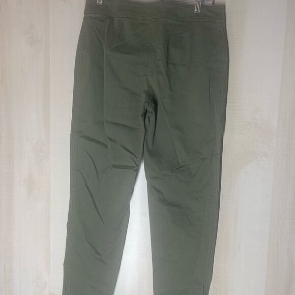 Talbots olive green‎ signature pants ankle zipper, size 6 - Picture 11 of 12